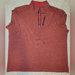 Men's Swiss Tech quarter zip pullover 3xl red